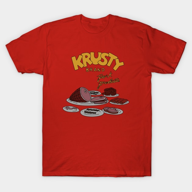 Krusty Brand Pork Products T-Shirt by saintpetty